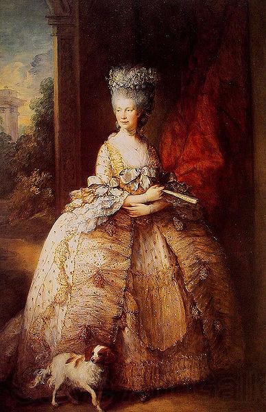 Thomas Gainsborough Portrait of the Queen Charlotte Norge oil painting art